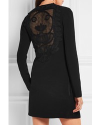 Robe en dentelle noire Victoria Beckham