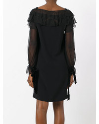 Robe en dentelle noire Alberta Ferretti