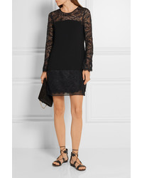 Robe en dentelle noire Diane von Furstenberg