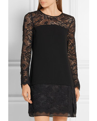 Robe en dentelle noire Diane von Furstenberg