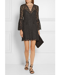 Robe en dentelle noire Rachel Zoe