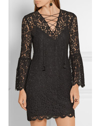 Robe en dentelle noire Rachel Zoe