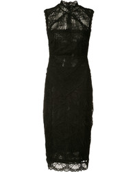 Robe en dentelle noire Nicole Miller