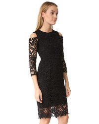 Robe en dentelle noire Shoshanna