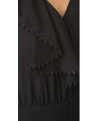 Robe en dentelle noire Yigal Azrouel