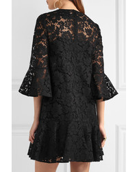 Robe en dentelle noire Valentino