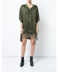 Robe en dentelle olive Faith Connexion