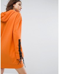 Robe en dentelle orange Daisy Street