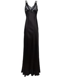 Robe en dentelle ornée noire Givenchy