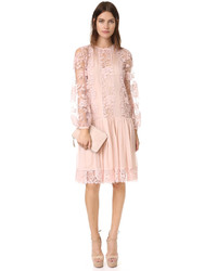 Robe en dentelle rose Zimmermann