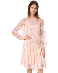 Robe en dentelle rose Zimmermann