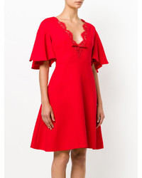 Robe en dentelle rouge Giambattista Valli