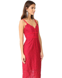 Robe en dentelle rouge Keepsake