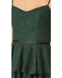 Robe en dentelle vert foncé Cynthia Rowley