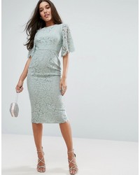 Robe en dentelle vert menthe Asos