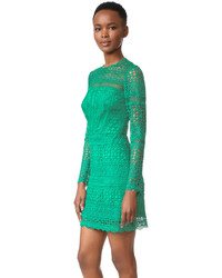 Robe en dentelle verte Cynthia Rowley