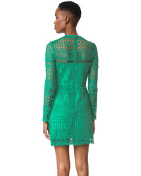 Robe en dentelle verte Cynthia Rowley