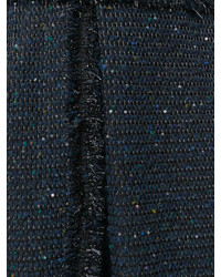 Robe en laine bleu marine Talbot Runhof