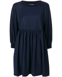 Robe en laine bleu marine Semi-Couture