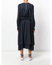 Robe en laine bleu marine Cédric Charlier