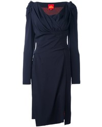Robe en laine bleu marine Vivienne Westwood