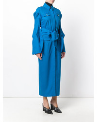 Robe en laine bleue Capucci