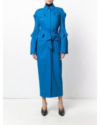 Robe en laine bleue Capucci