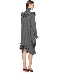 Robe en laine en tricot gris foncé Stella McCartney