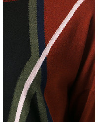 Robe en laine en tricot marron Kenzo