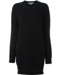 Robe en laine en tricot noire McQ by Alexander McQueen