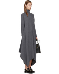 Robe en laine gris foncé Stella McCartney