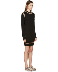 Robe en laine noire MCQ