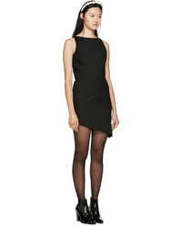 Robe en laine noire Saint Laurent