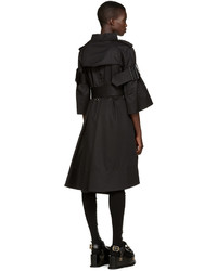 Robe en laine noire Sacai