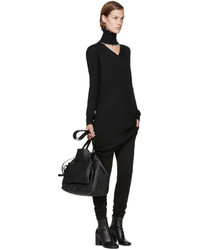 Robe en laine noire MM6 MAISON MARGIELA