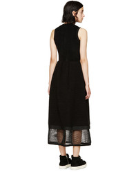 Robe en laine noire Denis Gagnon