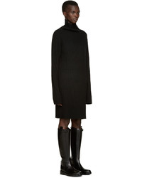 Robe en laine noire Ann Demeulemeester