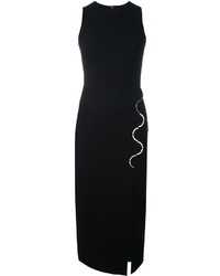 Robe en laine noire David Koma