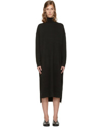 Robe en laine noire Enfold