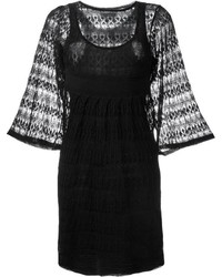 Robe en lin noire Isabel Marant