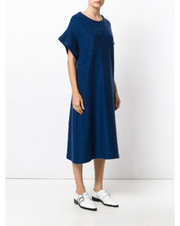 Robe en mohair bleu marine MM6 MAISON MARGIELA