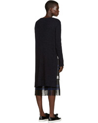 Robe en mohair noire Cédric Charlier