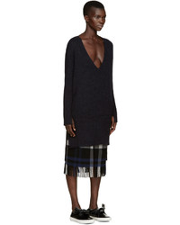 Robe en mohair noire Cédric Charlier