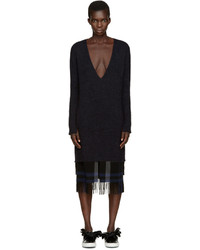 Robe en mohair noire Cédric Charlier