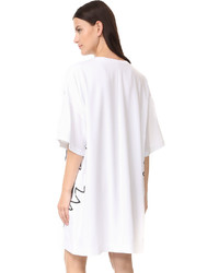 Robe en satin blanche Kenzo