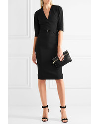 Robe en satin noire Victoria Beckham