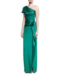 Robe en satin verte