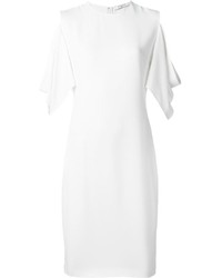 Robe en soie à volants blanche Givenchy