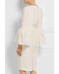 Robe en soie blanche Roksanda