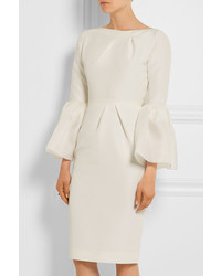 Robe en soie blanche Roksanda